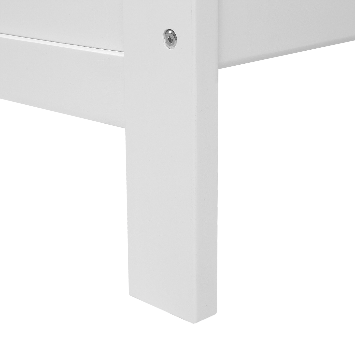 Bett mit Lattenrost Kiefernholz MAYENNE 160 x 200 cm Weiss