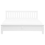 Bett mit Lattenrost Kiefernholz MAYENNE 180 x 200 cm Weiss
