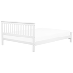 Bett mit Lattenrost Kiefernholz MAYENNE 180 x 200 cm Weiss