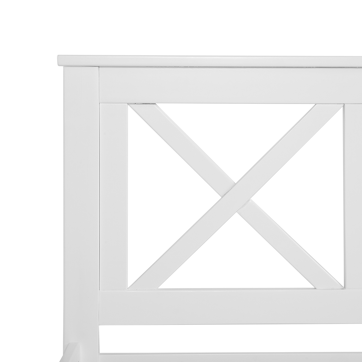 Bett mit Lattenrost Kiefernholz TANNAY 140 x 200 cm Weiss