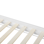 Bett mit Lattenrost Kiefernholz TANNAY 180 x 200 cm Weiss