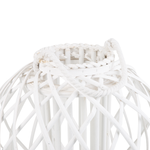 Laterne SAMOA Holz 41 cm Weiss