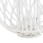 Laterne SAMOA Holz 41 cm Weiss