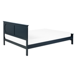 Bett mit Lattenrost Kiefernholz OLIVET 140 x 200 cm Dunkelblau
