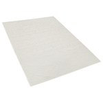 Teppich Wolle cremeweiss 160 x 230 cm Kurzflor ELLEK