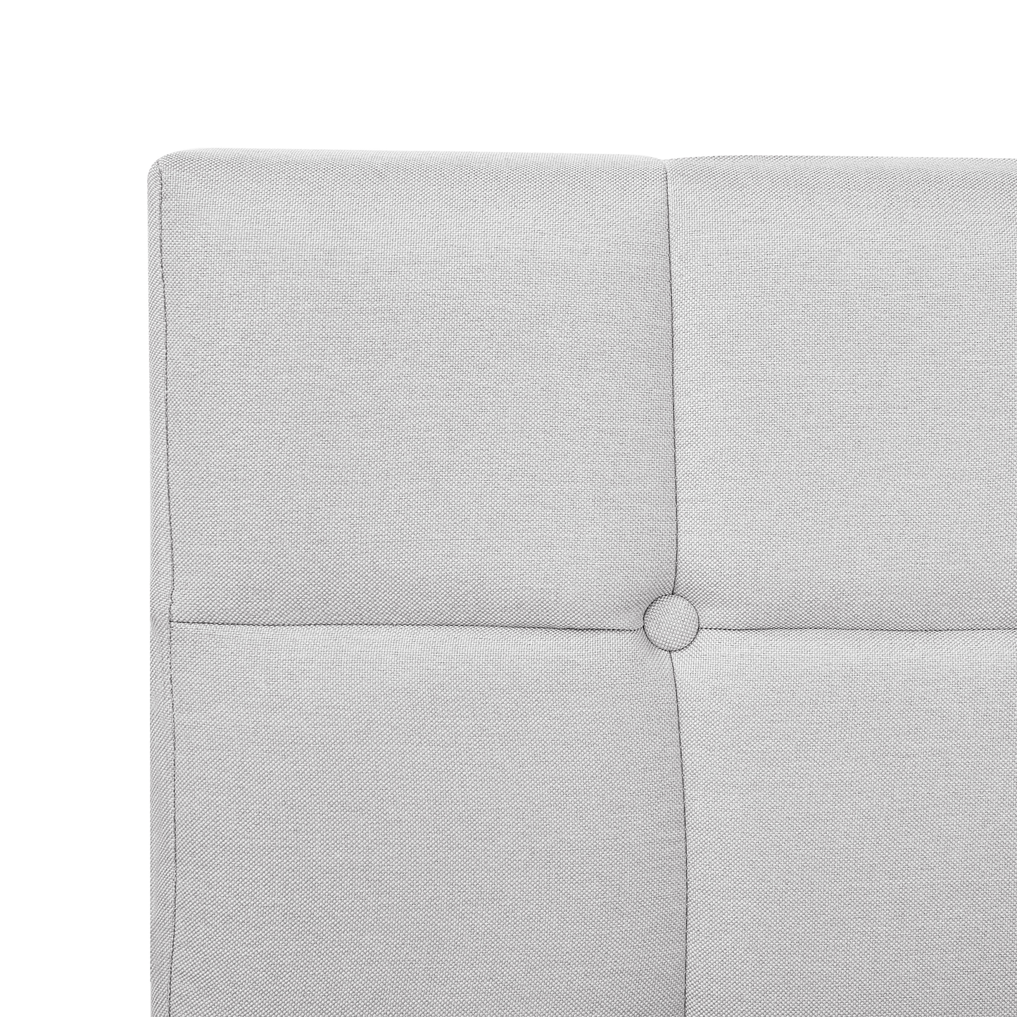Boxspringbett Stoff ADMIRAL 90 x 200 cm Hellgrau
