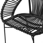 Esszimmerstuhl SARITA Rattan Schwarz
