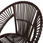 Esszimmerstuhl SARITA Rattan Dunkelbraun