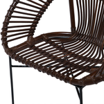 Esszimmerstuhl SARITA Rattan Dunkelbraun