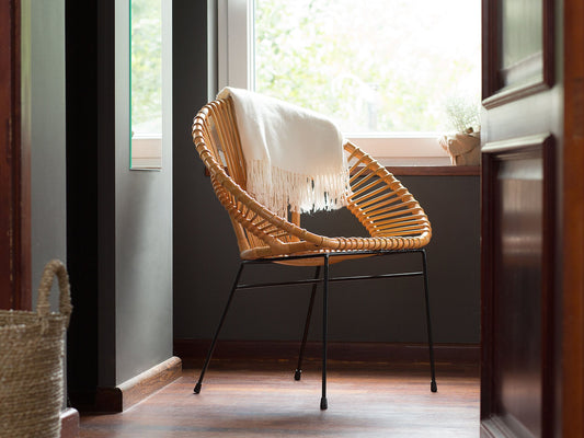 Esszimmerstuhl SARITA Rattan Naturfarben