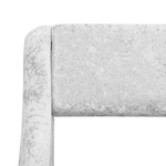 Bett Samtstoff silber mit Bettkasten hochklappbar 180 x 200 cm AVIGNON