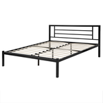 Bett mit Lattenrost Metall CUSSET 160 x 200 cm Schwarz