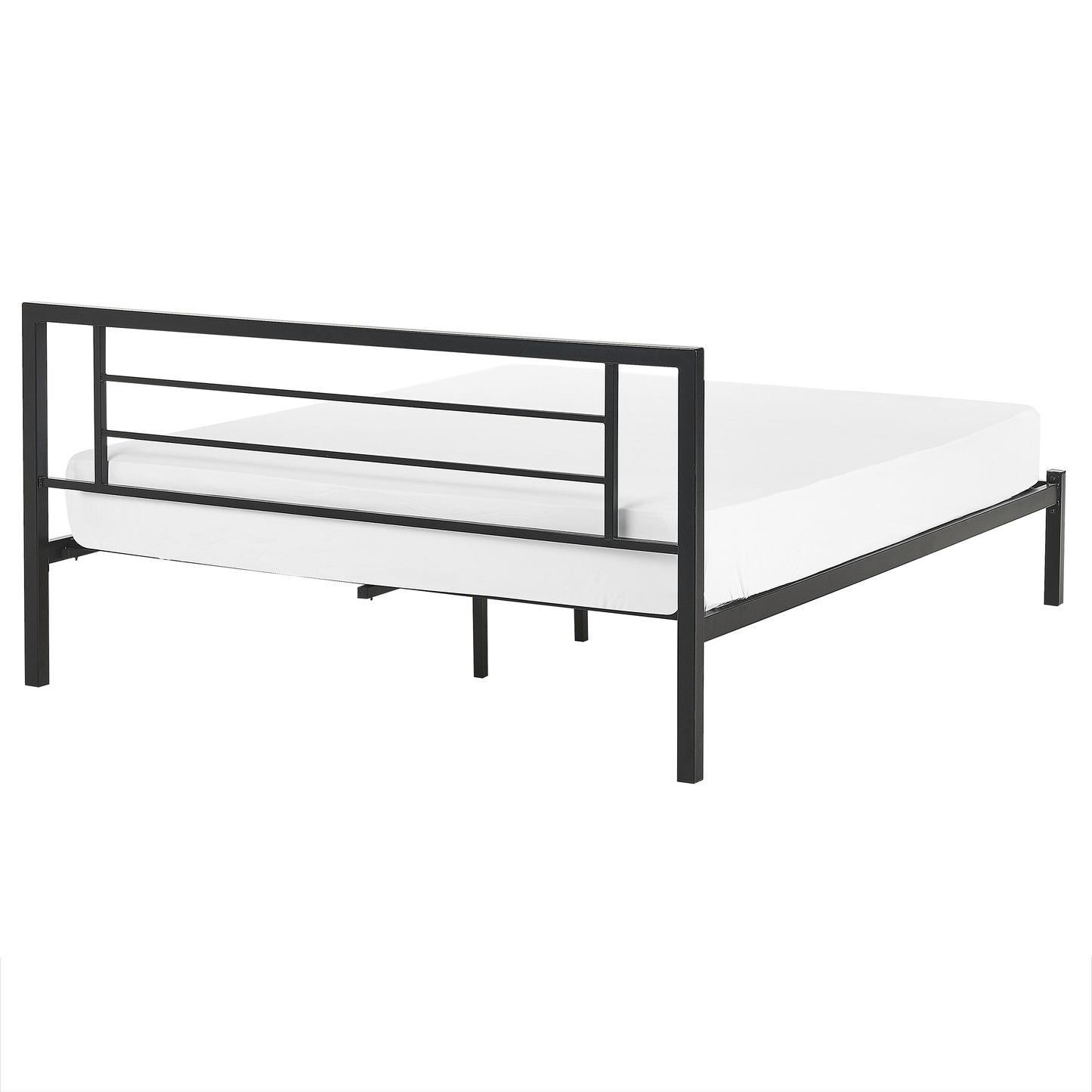 Bett mit Lattenrost Metall CUSSET 160 x 200 cm Schwarz