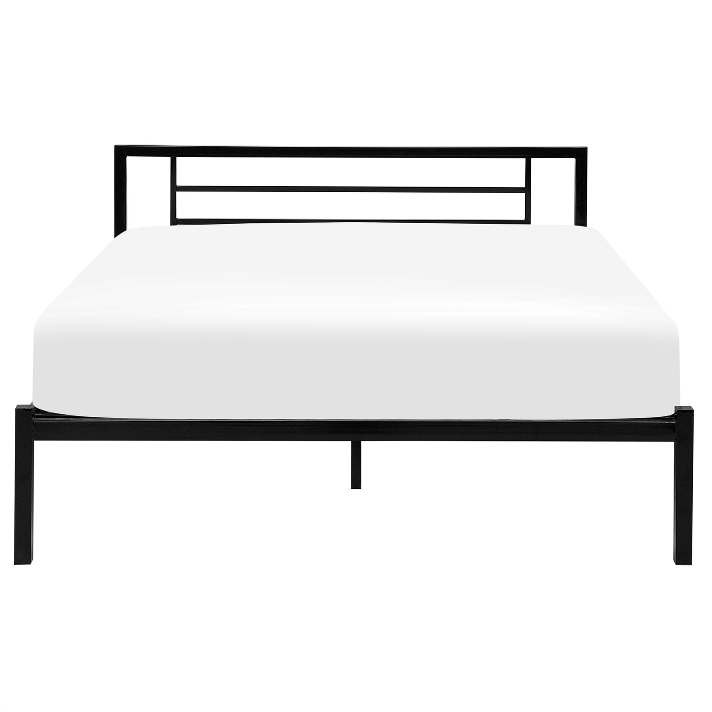 Bett mit Lattenrost Metall CUSSET 160 x 200 cm Schwarz