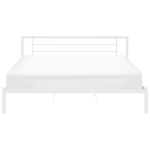 Bett mit Lattenrost Metall CUSSET 180 x 200 cm Weiss
