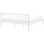 Bett mit Lattenrost Metall CUSSET 180 x 200 cm Weiss