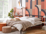 Bett mit Lattenrost Metall CUSSET 180 x 200 cm Schwarz
