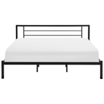 Bett mit Lattenrost Metall CUSSET 180 x 200 cm Schwarz