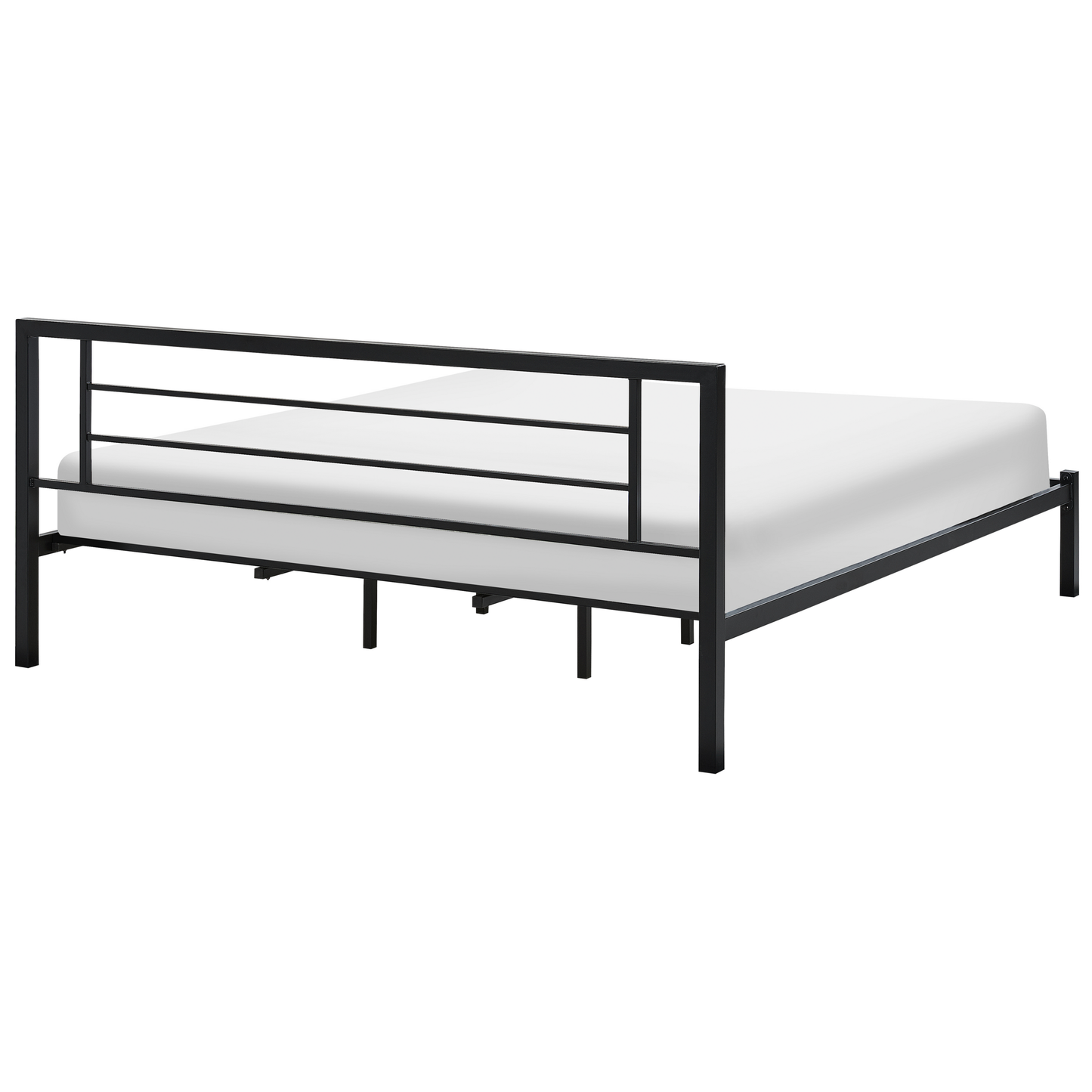 Bett mit Lattenrost Metall CUSSET 180 x 200 cm Schwarz