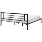 Bett mit Lattenrost Metall CUSSET 180 x 200 cm Schwarz