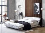 Bett Samtstoff Silber 180 x 200 cm AVIGNON