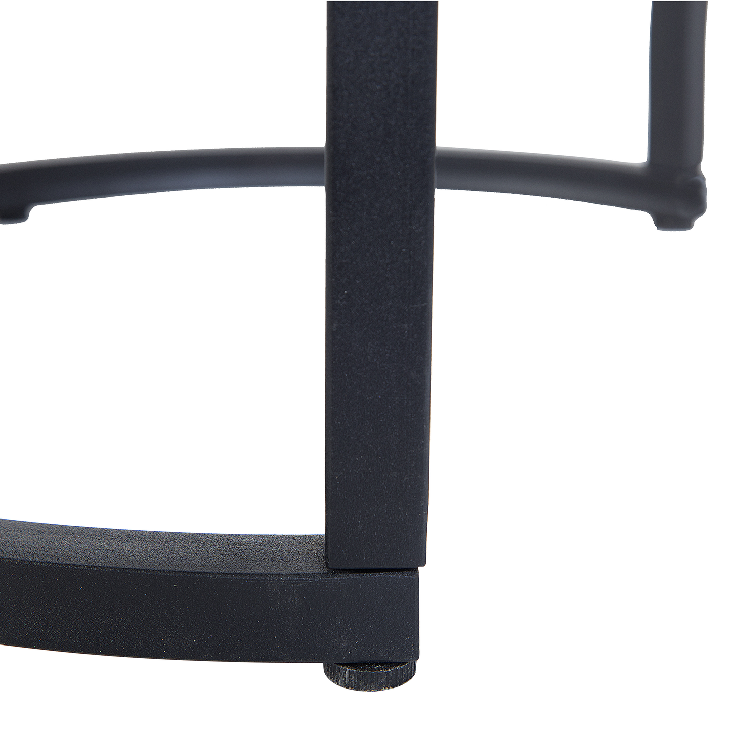 Beistelltisch 2er Set Betonoptik grau / schwarz rund DIXIE