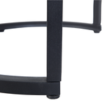 Beistelltisch 2er Set Betonoptik grau / schwarz rund DIXIE