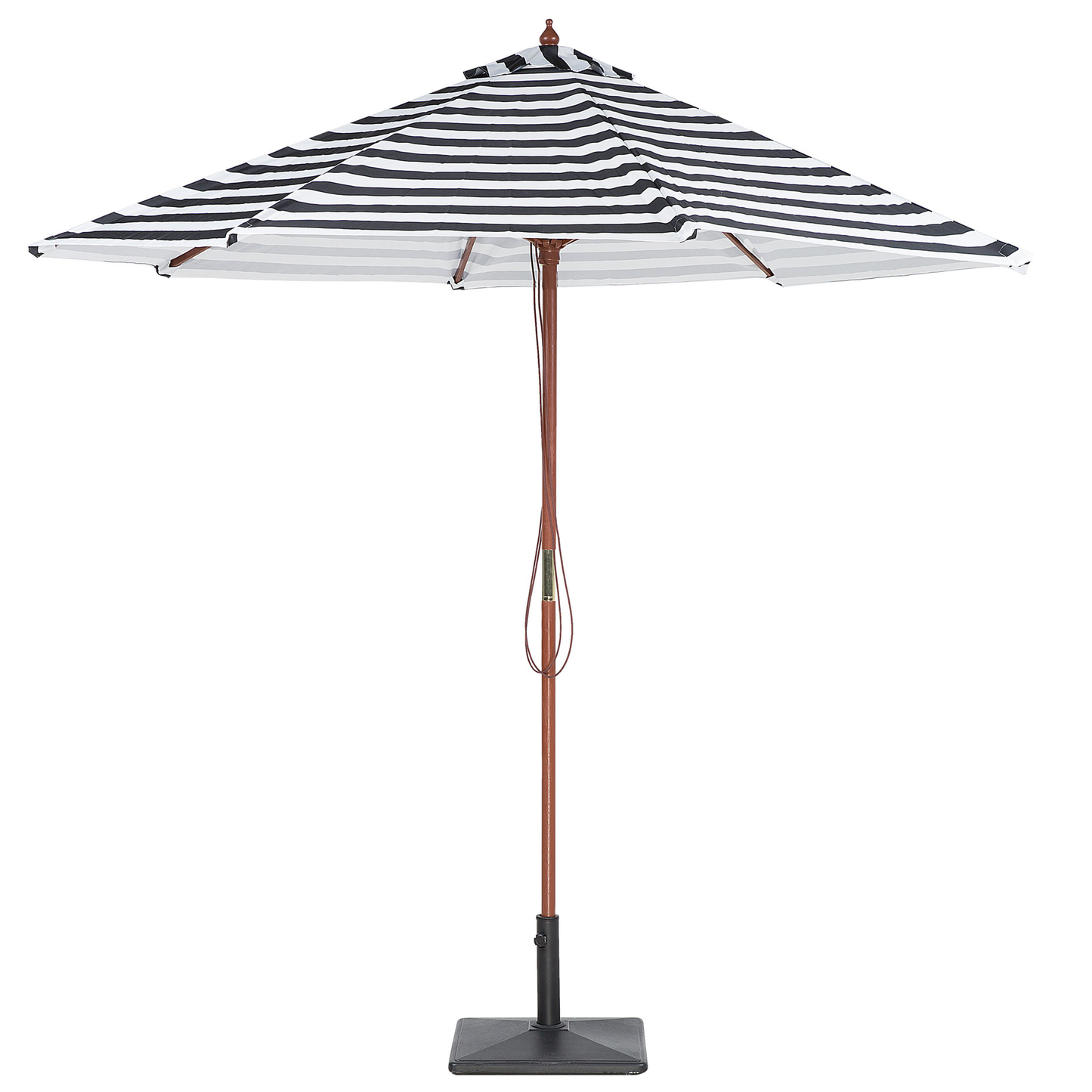 Sonnenschirm ⌀ 260 cm schwarz / weiss FERENTILLO