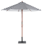 Sonnenschirm ⌀ 260 cm schwarz / weiss FERENTILLO