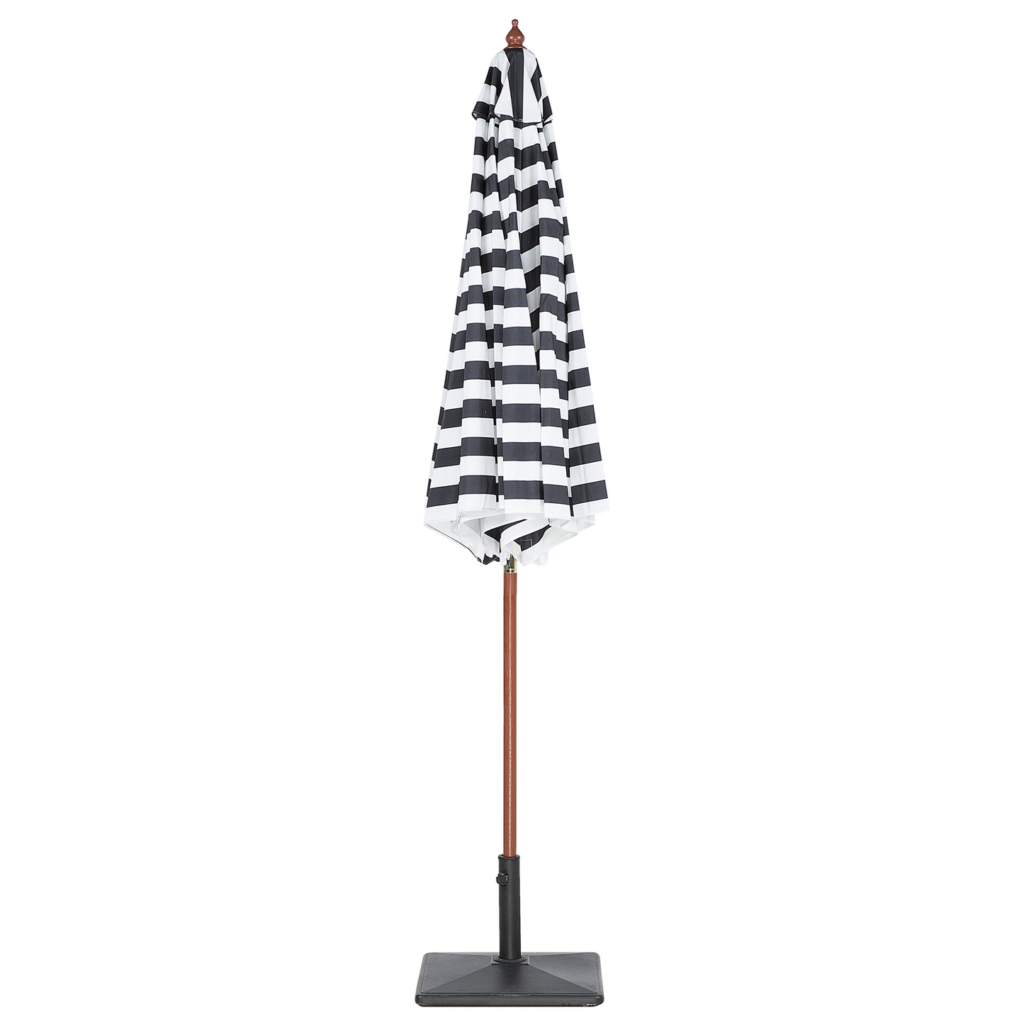 Sonnenschirm ⌀ 260 cm schwarz / weiss FERENTILLO