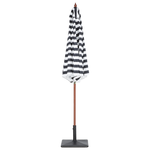 Sonnenschirm ⌀ 260 cm schwarz / weiss FERENTILLO