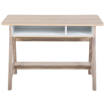Schreibtisch heller Holzfarbton / weiss 110 x 60 cm JACKSON