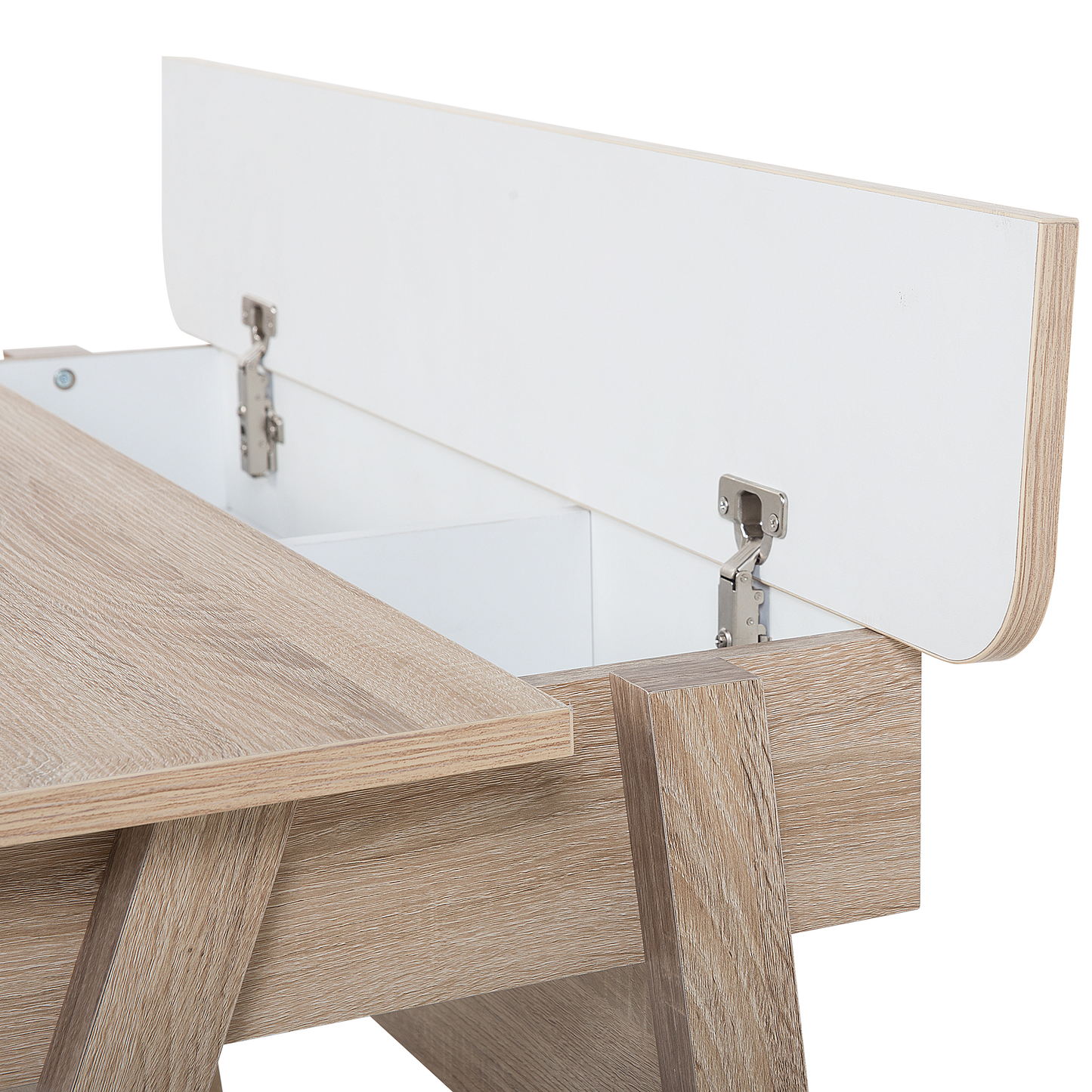 Schreibtisch heller Holzfarbton / weiss 110 x 60 cm JACKSON