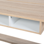 Schreibtisch heller Holzfarbton / weiss 110 x 60 cm JACKSON