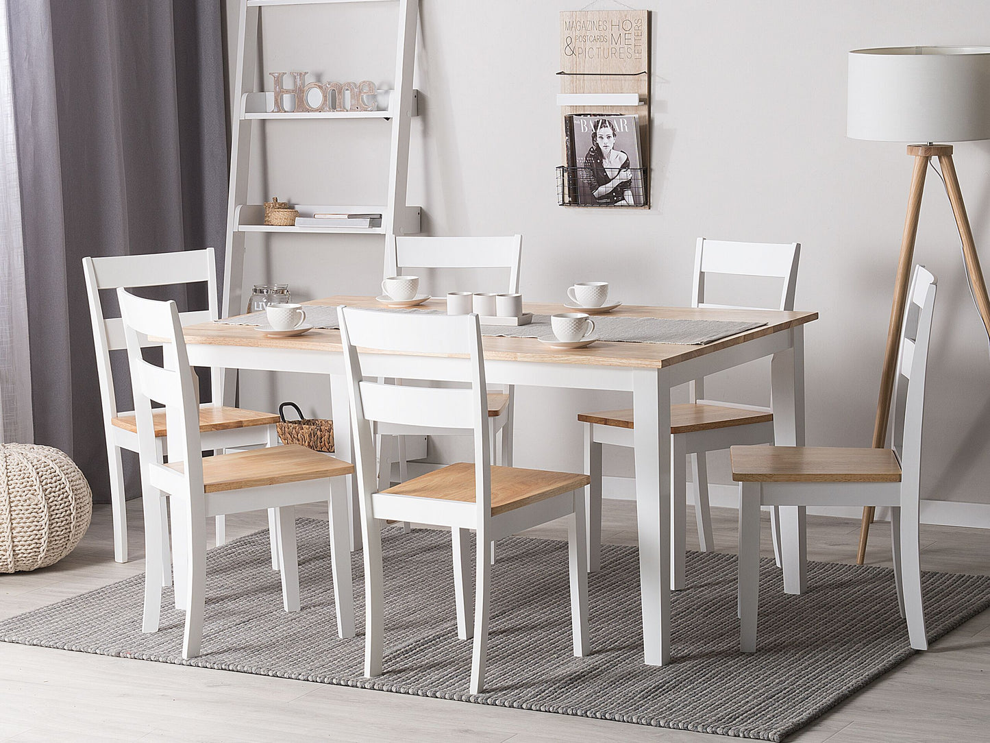 Esstisch GEORGIA Weiss 150 cm 90 cm Holz