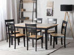 Esstisch GEORGIA Schwarz 150 cm 90 cm Holz
