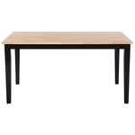 Esstisch HOUSTON Braun / Schwarz 120 cm 75 cm Holz