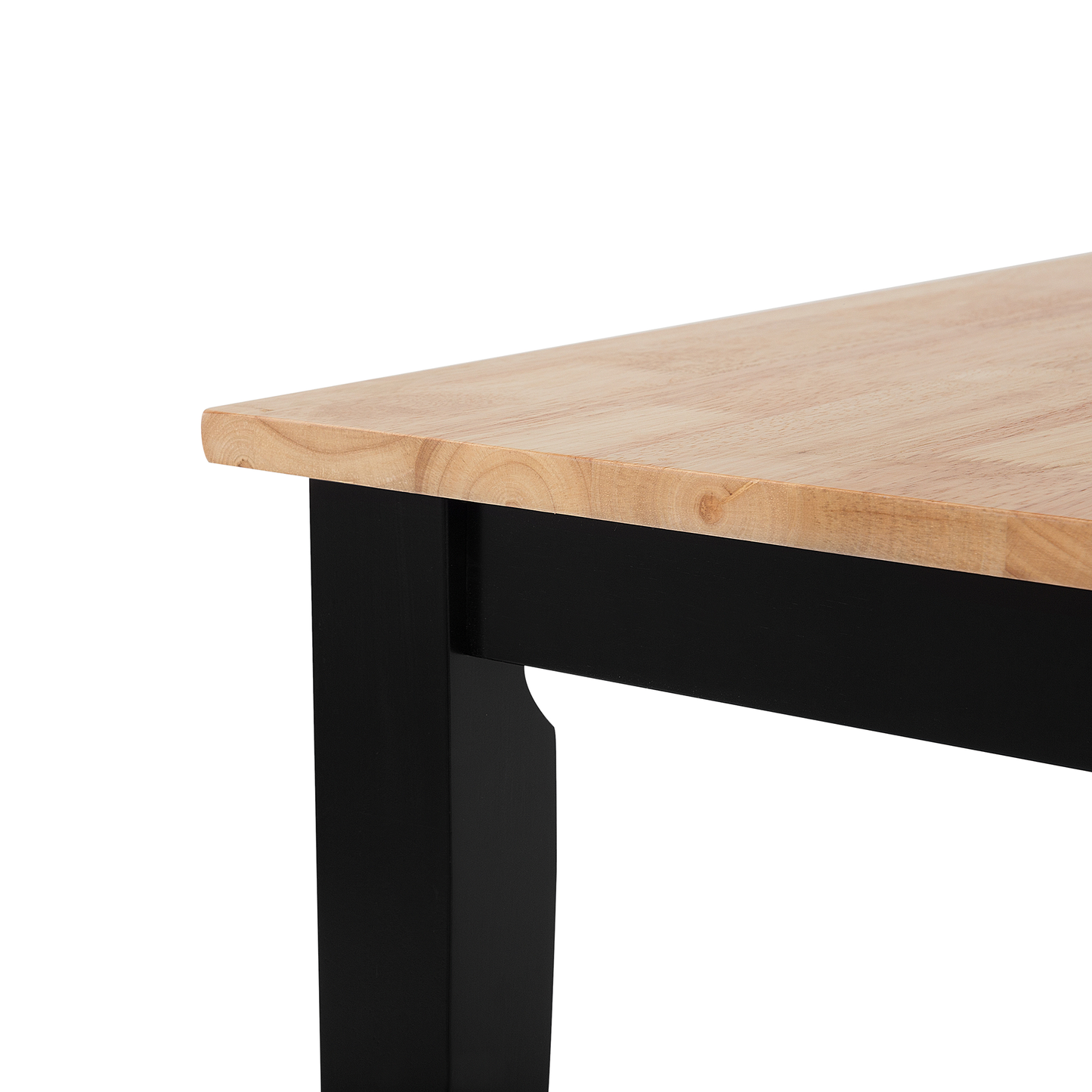 Esstisch HOUSTON Braun / Schwarz 120 cm 75 cm Holz