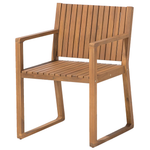 Gartenmöbel Set mit Servierwagen 8-Sitzer SASSARI Akazienholz Braun