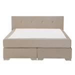 Boxspringbett Samtstoff CONSUL 160 x 200 cm Hellbeige