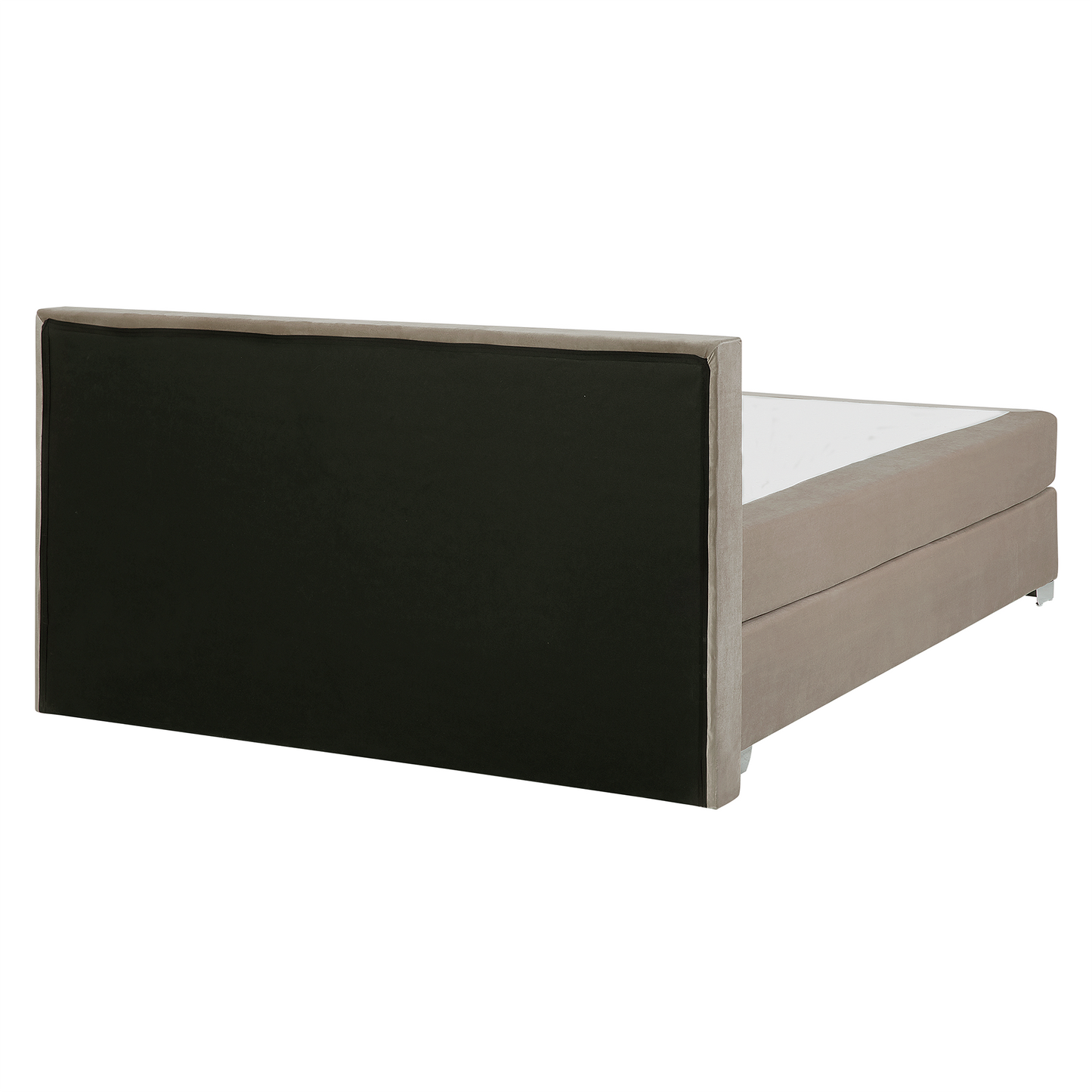 Boxspringbett Samtstoff CONSUL 160 x 200 cm Hellbeige