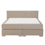 Boxspringbett Samtstoff CONSUL 180 x 200 cm Hellbeige