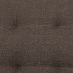 Schlafsofa 3-Sitzer Polsterbezug dunkelbraun ABERDEEN