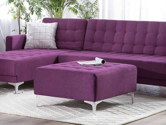 Ottomane ABERDEEN Stoff Violett