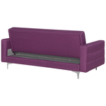 Schlafsofa 3-Sitzer Polsterbezug violett ABERDEEN