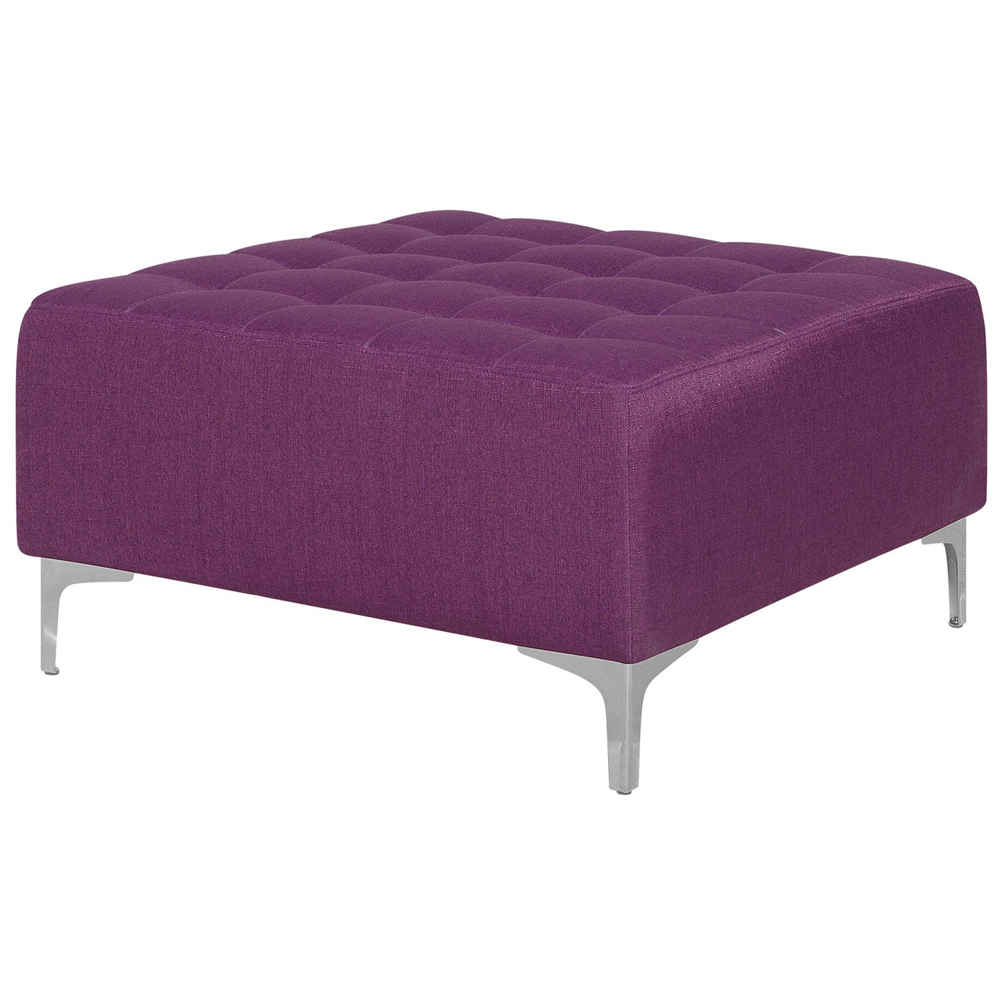 Schlafsofa Polsterbezug violett rechtsseitig mit Ottomane ABERDEEN