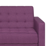 Schlafsofa Polsterbezug violett rechtsseitig mit Ottomane ABERDEEN