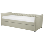 Ausziehbett Stoff LIBOURNE 90 x 200 cm Beige