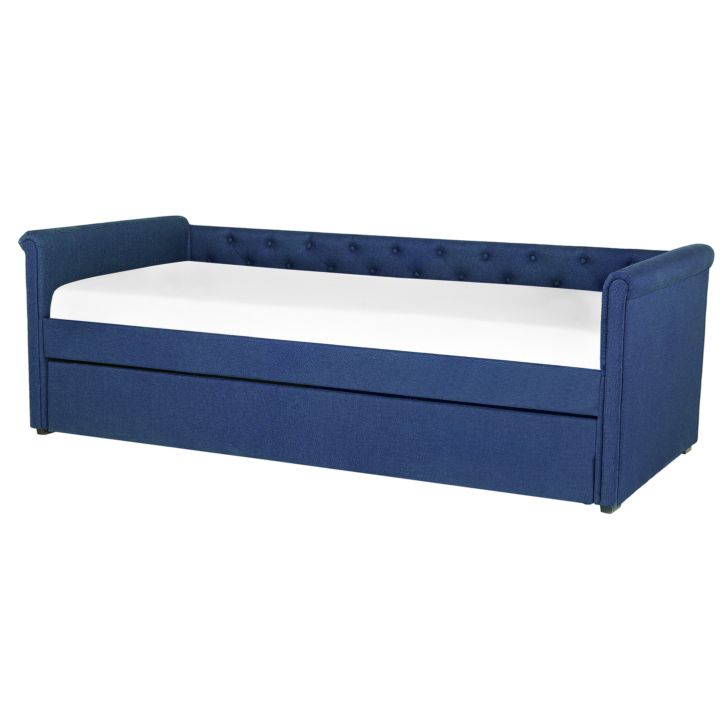 Ausziehbett Stoff LIBOURNE 90 x 200 cm Marineblau