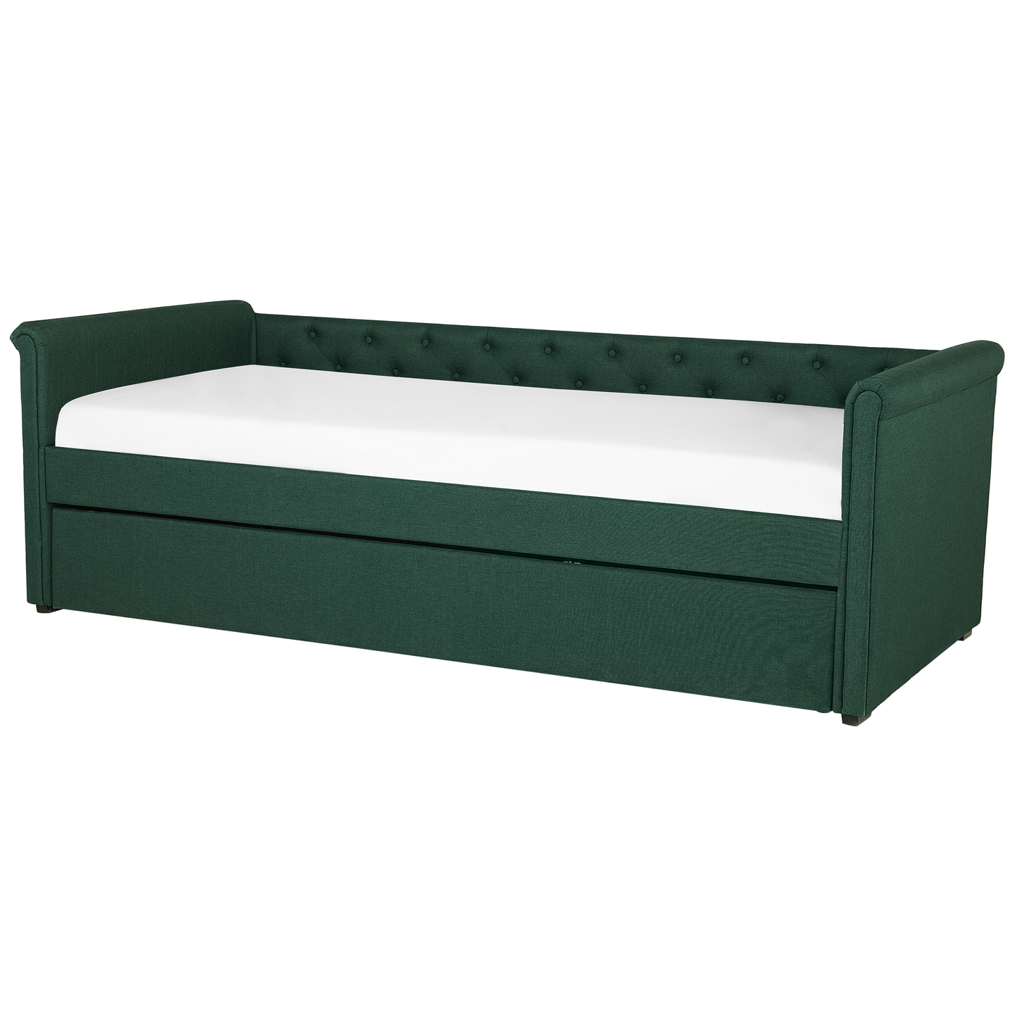 Ausziehbett Stoff LIBOURNE 90 x 200 cm Dunkelgrün